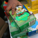 Boxes of Thin Mints at a Girl Scout Cookie booth